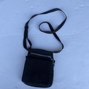 Kipling Crossbody Bag Purse Sling Black Zip Card Slots Pockets